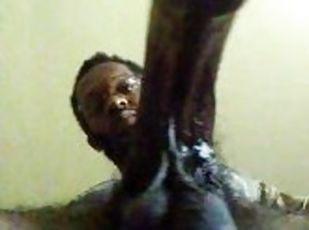 amateur, ejaculation-sur-le-corps, énorme-bite, gay, black, solo, bite