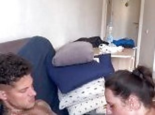 grosse, masturbation, amateur, fellation, énorme-bite, couple, belle-femme-ronde, pieds, ejaculation, action