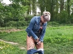 gros-nichons, pisser, public, amateur, milf, hardcore, maman, allemand, mère, seins