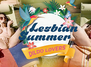 udendørs, lesbisk, legetøj, store-sorte-skønheder, dildo, solo