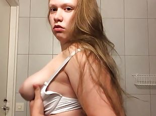 tetas-grandes, orgasmo, meando, squirting, babes, adolescente, paja, a-solas