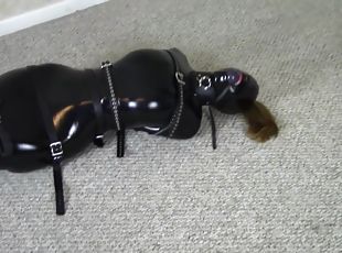 bdsm, bas, fétiche, latex, bondage, patron, brunette, talons-hauts