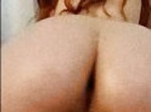 cul, chatte-pussy, amateur, babes, énorme-bite, ados, rousse, point-de-vue, chevauchement, parfait