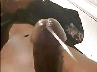 masturbation, amateur, énorme-bite, gay, black, ejaculation, minet