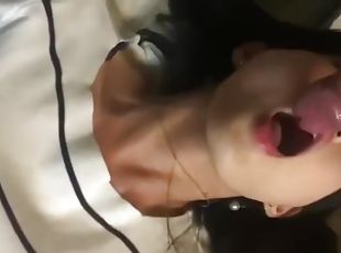 asiatique, gros-nichons, orgasme, amateur, hardcore, ejaculation-interne, fou