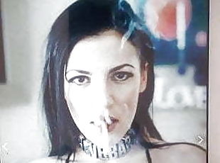 Tribute smoking slut