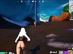 fortnite gameplay (spider-gwen pantless)