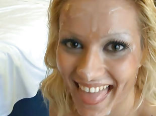 Blondie gets filled with cream