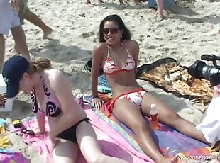 im-freien, babe, strand, bikini