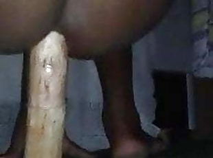 masturbación, amateur, polla-enorme, negra, webcam