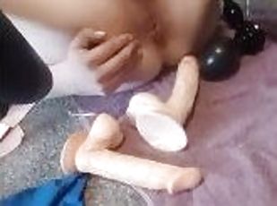 amateur, anal, juguete, gay, a-solas, polla