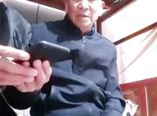 Chinese old men fucking at home