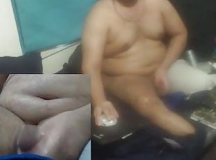 masturbación, amateur, chorro-de-corrida, indio, corrida, webcam, acción, fetichista, a-solas