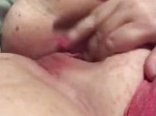 masturbation, giclée, amateur, milf, belle-femme-ronde, solo