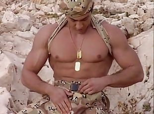 armée, masturbation, latina, solo, militaire