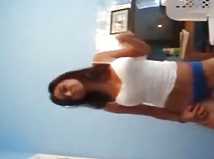 amateur, ados, maison, webcam, coquine, incroyable, solo, brunette