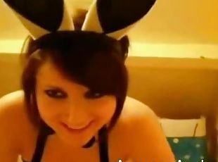 Sexy Teen Gets Fucked Wearing Cute Bunny Ears