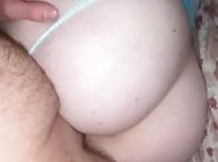 cul, levrette, chatte-pussy, amateur, énorme-bite, ados, maison, ejaculation-interne, couple, belle-femme-ronde