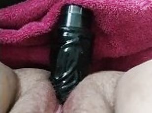 grosse, poilue, masturbation, orgasme, chatte-pussy, amateur, jouet, black, belle-femme-ronde, gode