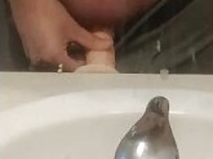 bañando, masturbación, amateur, juguete, gay, consolador, a-solas, bisexual