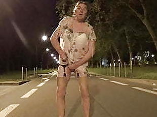 masturbação, na-rua, público, transsexual, amador, anal, maduro, brinquedo, transsexual-tranny, travesti