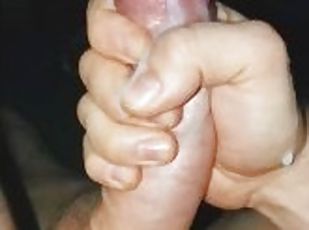 masturbation, orgasme, amateur, ejaculation-sur-le-corps, énorme-bite, branlette, point-de-vue, ejaculation, fétiche, solo