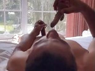 masturbation, amateur, ejaculation-sur-le-corps, interracial, gay, secousses, ejaculation, gode, solo, sucer