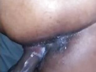 cul, chatte-pussy, amateur, ébène, énorme-bite, ados, ejaculation-interne, black, belle-femme-ronde, point-de-vue