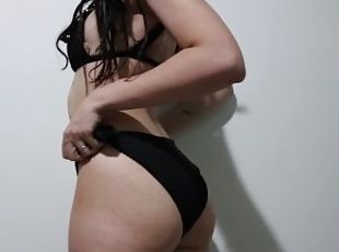 göt, büyük-göğüsler, babe, genç, delinmiş, italyanca, bikini, esmer-kadın, küçük-memeler