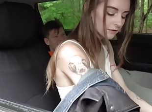 Euro student driver sucks instructor before getting fucked