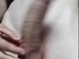 masturbation, amateur, énorme-bite, branlette, solo, réalité, bite