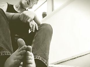 Solo Big Feet Trans Man Giant POV Foot Worship Foot Fetish