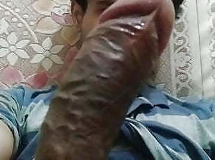 asiatique, masturbation, amateur, énorme-bite, gay, branlette, indien