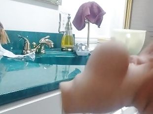 baignade, masturbation, amateur, énorme-bite, ados, jouet, webcam, solo, bite