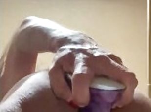 amador, anal, gay, dildo, sozinho