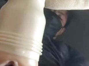 Pounding my fleshlight until I CUM! orgasm was amazing!