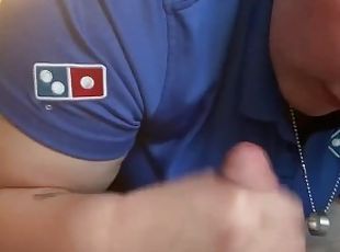 Pizza girl blowjob