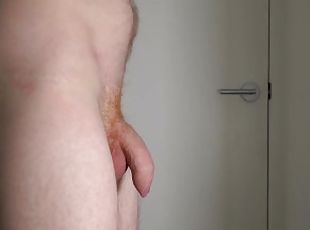 Swinging Uncut Cock Soft to Hard