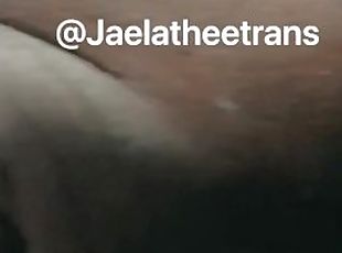 Jaelatheetrans creaming all over a big Dick