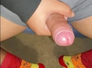 masturbation, amateur, ejaculation-sur-le-corps, gay, branlette, joufflue, point-de-vue, fétiche, solo