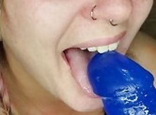 amatör, avsugning, milf, dildo, ensam