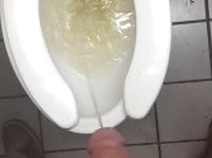 bañando, meando, público, amateur, a-solas, polla