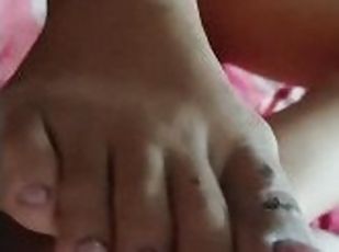 Footjob colombiana parte 1