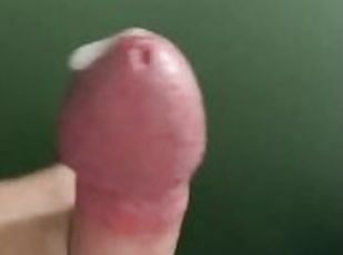 Closeup cock jerk