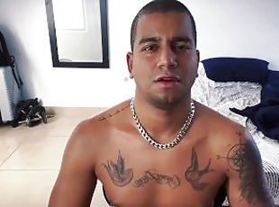 amador, tiro-ao-alvo, pénis-grande, gay, escravo, fetiche, sozinho, humiliação, tatuagem, pénis