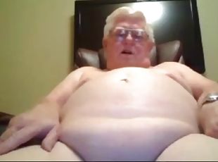 Grandpa stroke on webcam