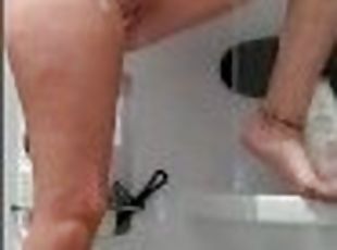 culo, bañando, tetas-grandes, masturbación, amateur, babes, adolescente, con-los-dedos, tetas, culazo