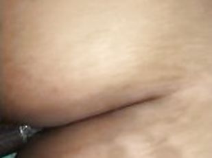 orgasmo, esguincho, amador, ébona, pénis-grande, bbw, pov, fudendo, pénis, áspero