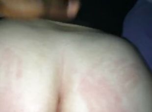 rumpe, doggy, amatør, stor-pikk, interracial, svart, bbw, pov, hvit, spanking