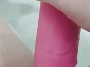 dideli-papai, mėgėjai, mažulės, milf, žaislas, mama, pov, blondinė, dildo, motina